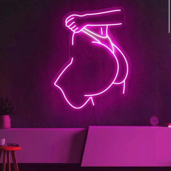 Neon Pink “Cheeky” Sign